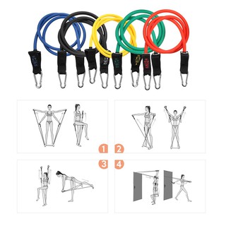 Bộ 17 dây kháng lực tập thể dục