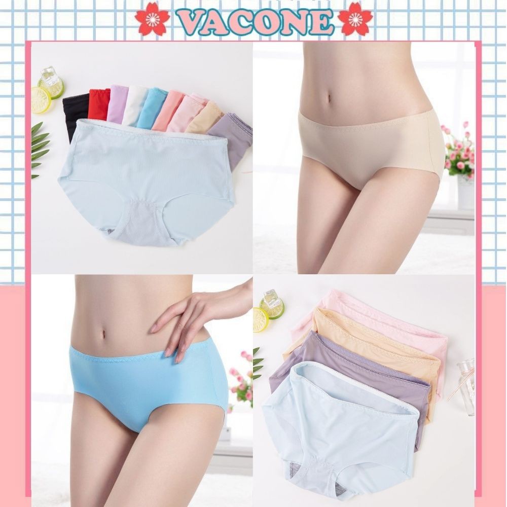 Quần lót nữ Vacone quần lót cạp viền đúc su siêu nhẹ thoáng khí cao cấp D1