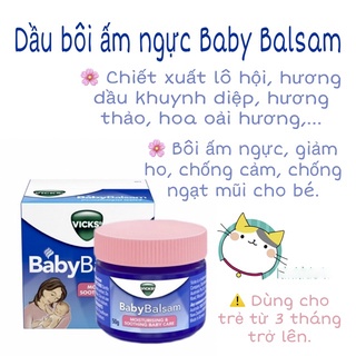 Kem bôi ấm ngực Vicks Baby Balsam