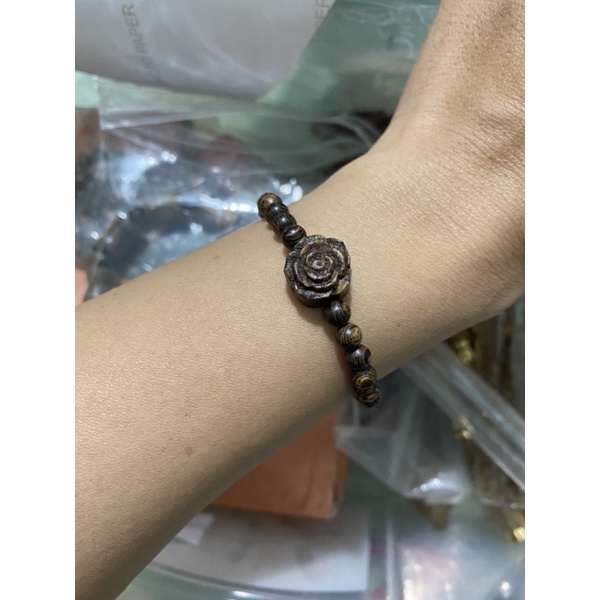 Vòng Trầm sánh chìm 5li mix  hoa