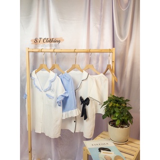 [Voucher 15k cho Follower mới] đồ ngủ nữ bộ đồ set mặc nhà pijama cotton đáng yêu dễ thương mặc cho cả 4 mùa