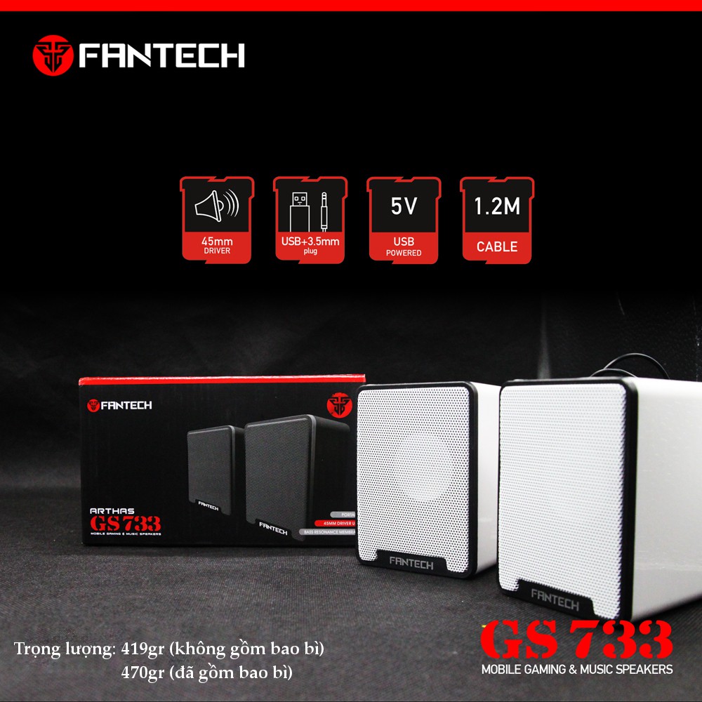 Loa vi tính Gaming - Fantech GS733 dùng cho điện thoại máy tính... Chính Hãng | WebRaoVat - webraovat.net.vn