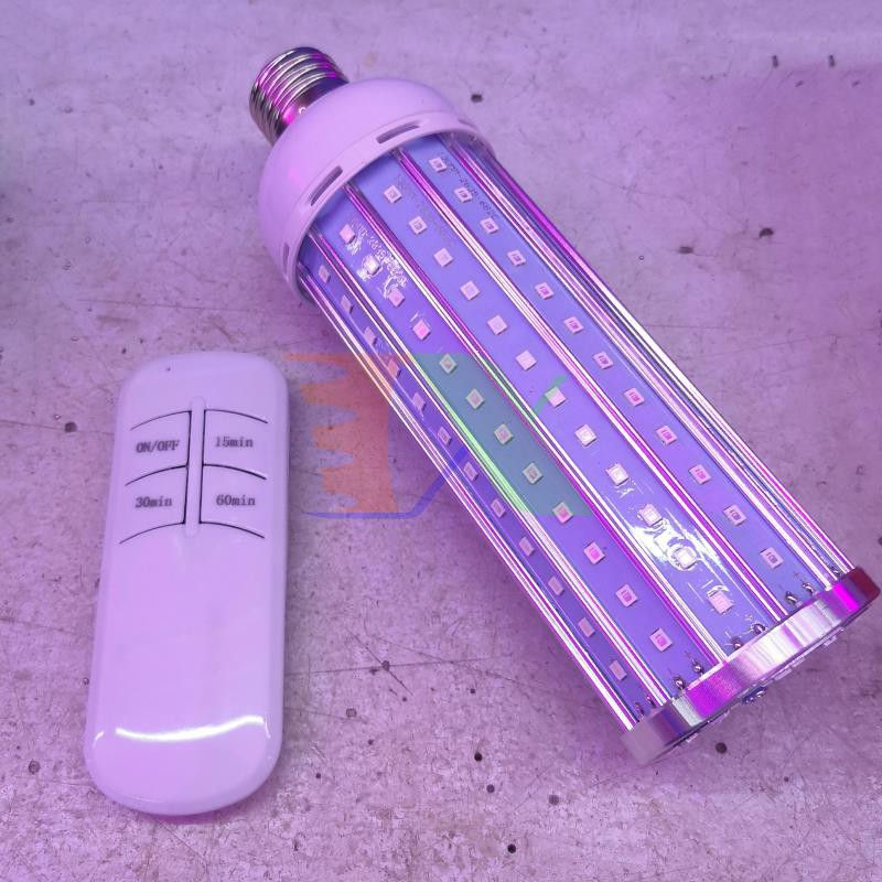 Đèn led sát khuẩn E27.65R, Điểu khiển từ xa, Đèn cực tím UV-A diệt khuẩn virut không khí 65W
