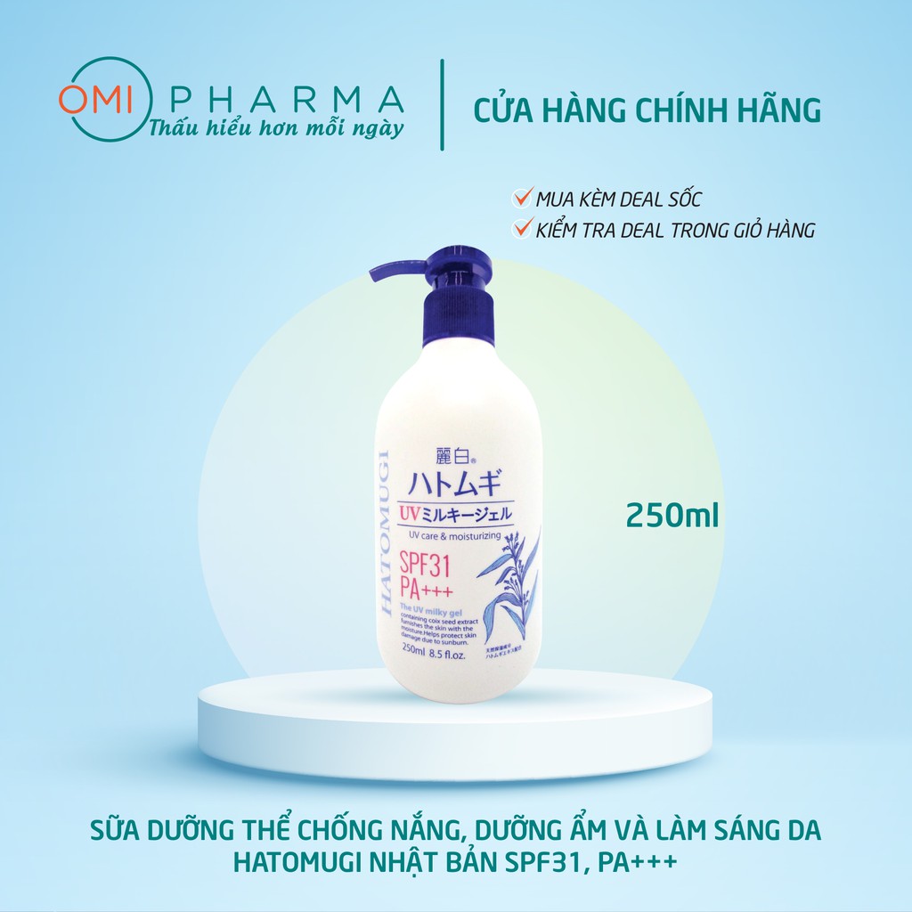 Sữa Dưỡng Thể Chống Nắng Hatomugi Nhật Bản