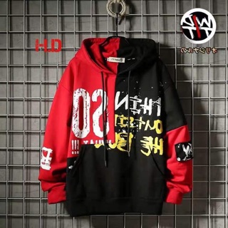 Áo hoodi SO phối nửa HD