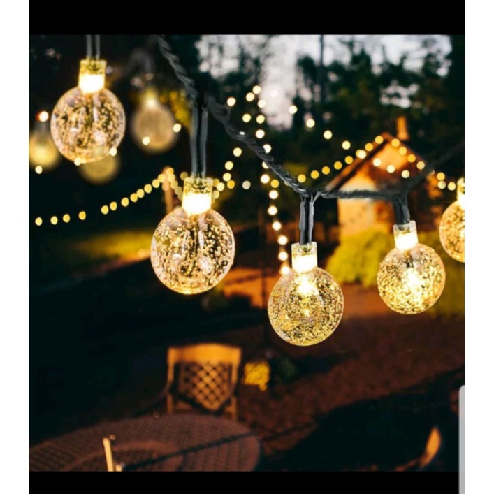 Dây đèn led trang trí cherry Ball vàng nắng