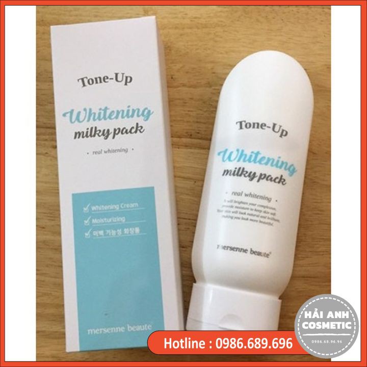 Kem Dưỡng Trắng Da Body Tone Up Whitening Milky Pack Mersenne Beaute