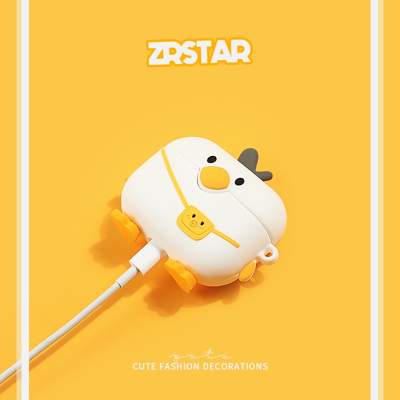 Vỏ Bảo Vệ Hộp Sạc Tai Nghe AirPods 3  2021 AirPods3 3rd Hình Chú Vịt Dễ Thương