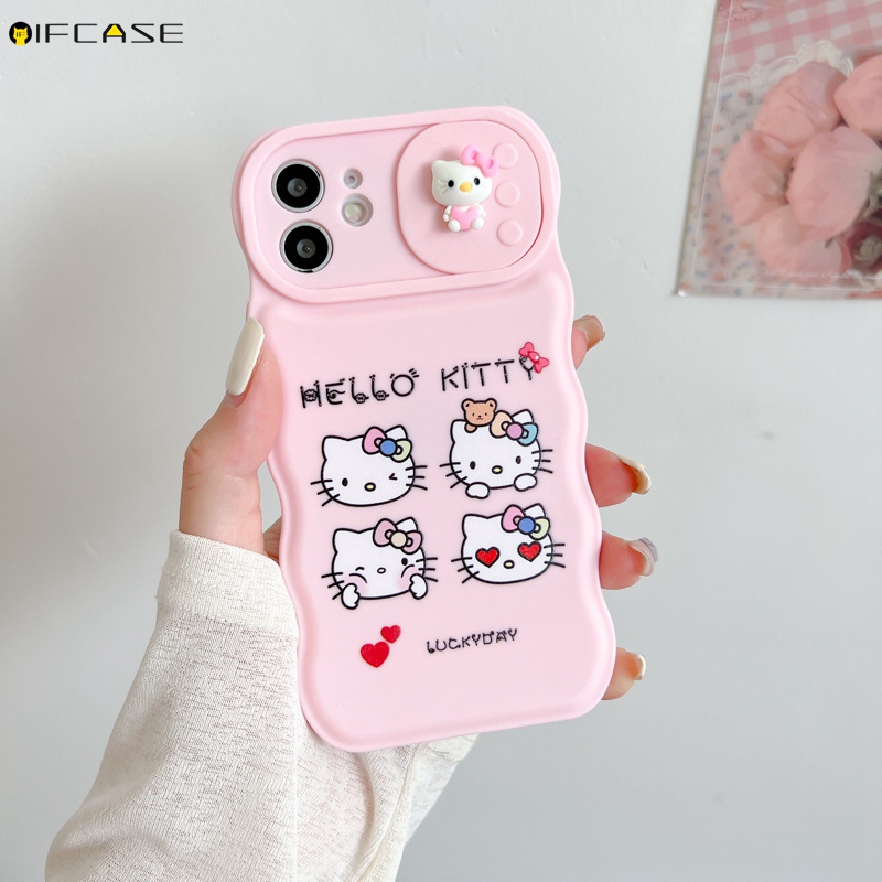 Ốp Điện Thoại Chống Sốc Họa Tiết Hello Kitty Cho iPhone 13 12 11 Pro Max XS Max XR X