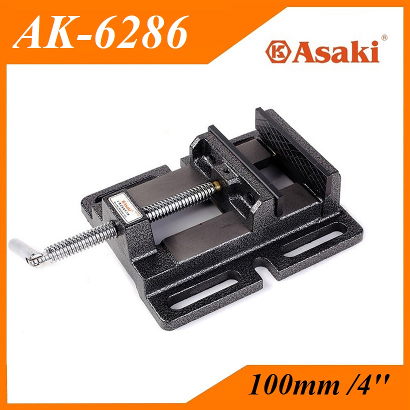 Ê tô bàn khoan 100mm/4'' Asaki AK-6286 - Độ mở tối đa 100mm