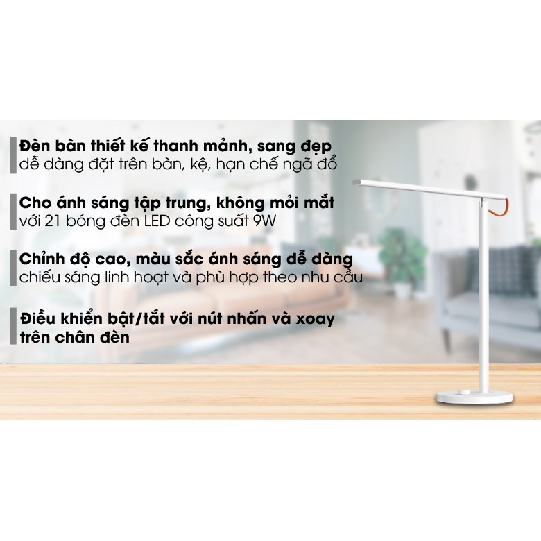 Đèn bàn thông minh chống cận Xiaomi 1S điều khiển sáng linh hoạt  Ánh sáng ổn định dịu mắt | XIAOMI ECOSYSTEM STORE