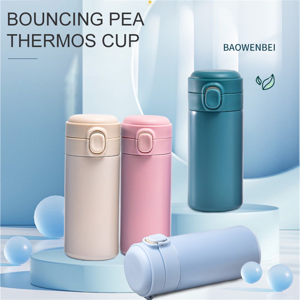 Bình Nước Giữ Nhiệt Mini 420ml Bằng Thép Không Gỉ 304 Thiết Kế Nhỏ Gọn Dễ Thương