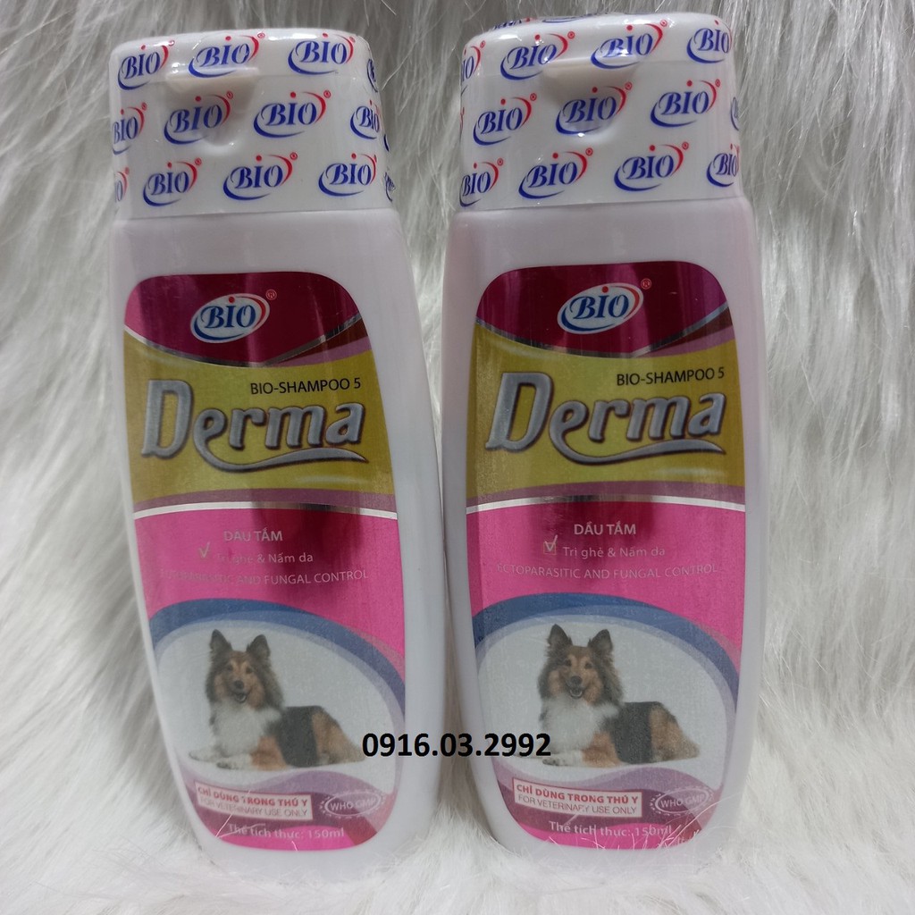 Sữa tắm trị nấm viêm da chó mèo Derma, Sữa tắm trị ghẻ chó mèo