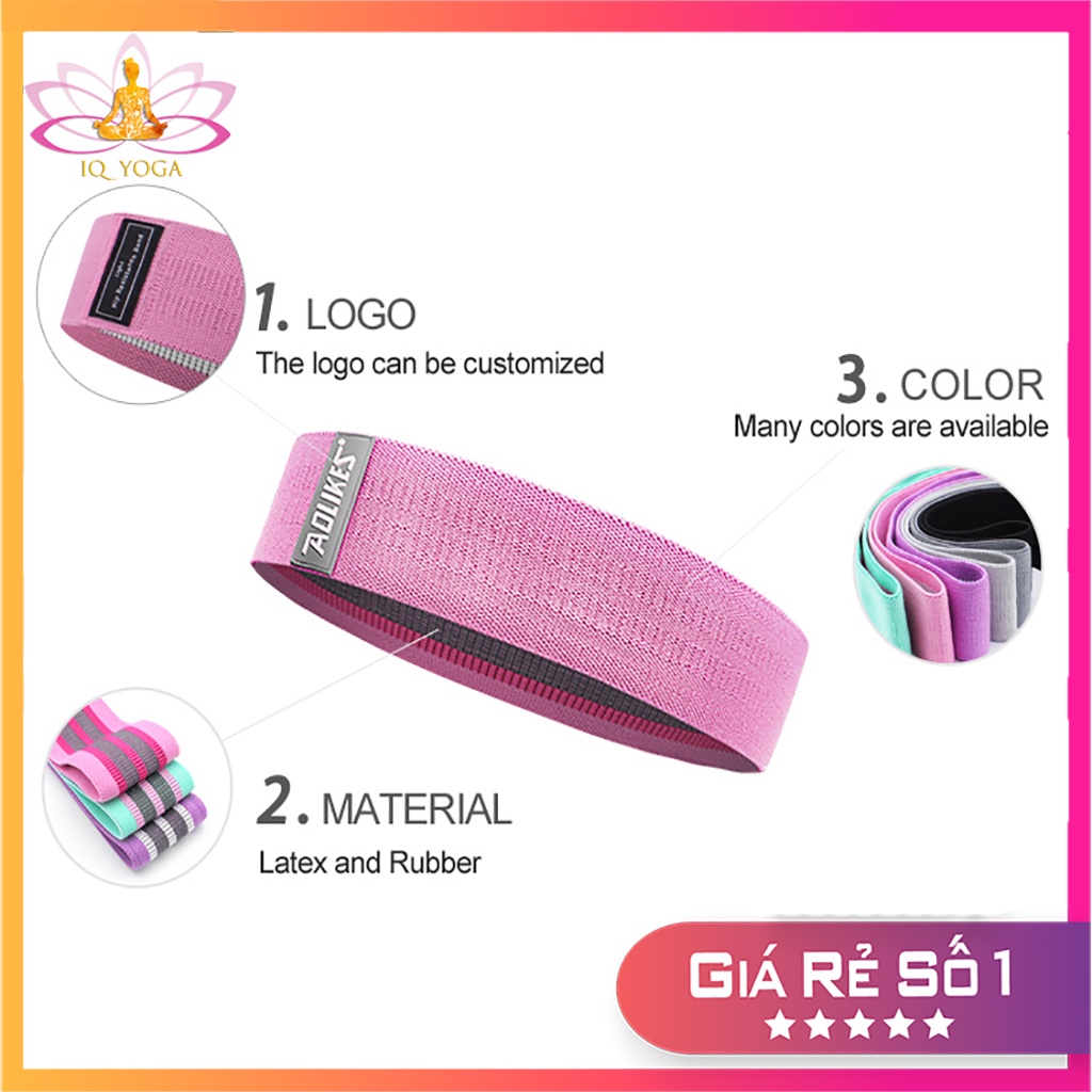 Set 3 dây kháng lực tập chân mông chính hãng Aolikes