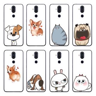 Ốp điện thoại TPU có hình động vật đáng yêu cho Nokia 3.1 /5.1 Plus/X5 /6.1 Plus/X6 / 7.1 Plus/X7