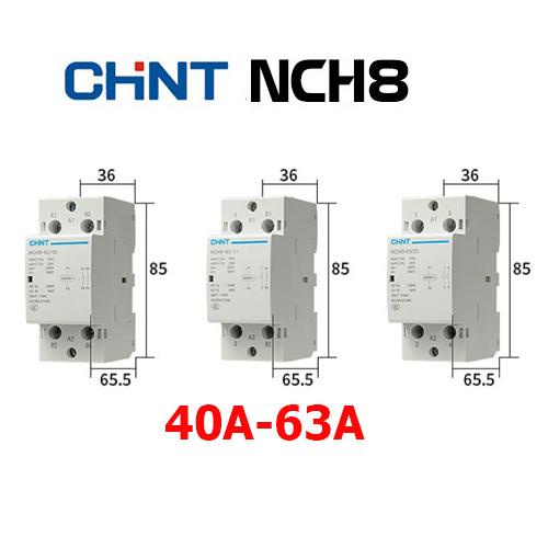 CHINT NCH8-25A/40A/63A- khởi động từ 1 pha CHINT NCH8-25/20 NCH8-40/20 NCH8-63/20 25A 40A 63A 220V