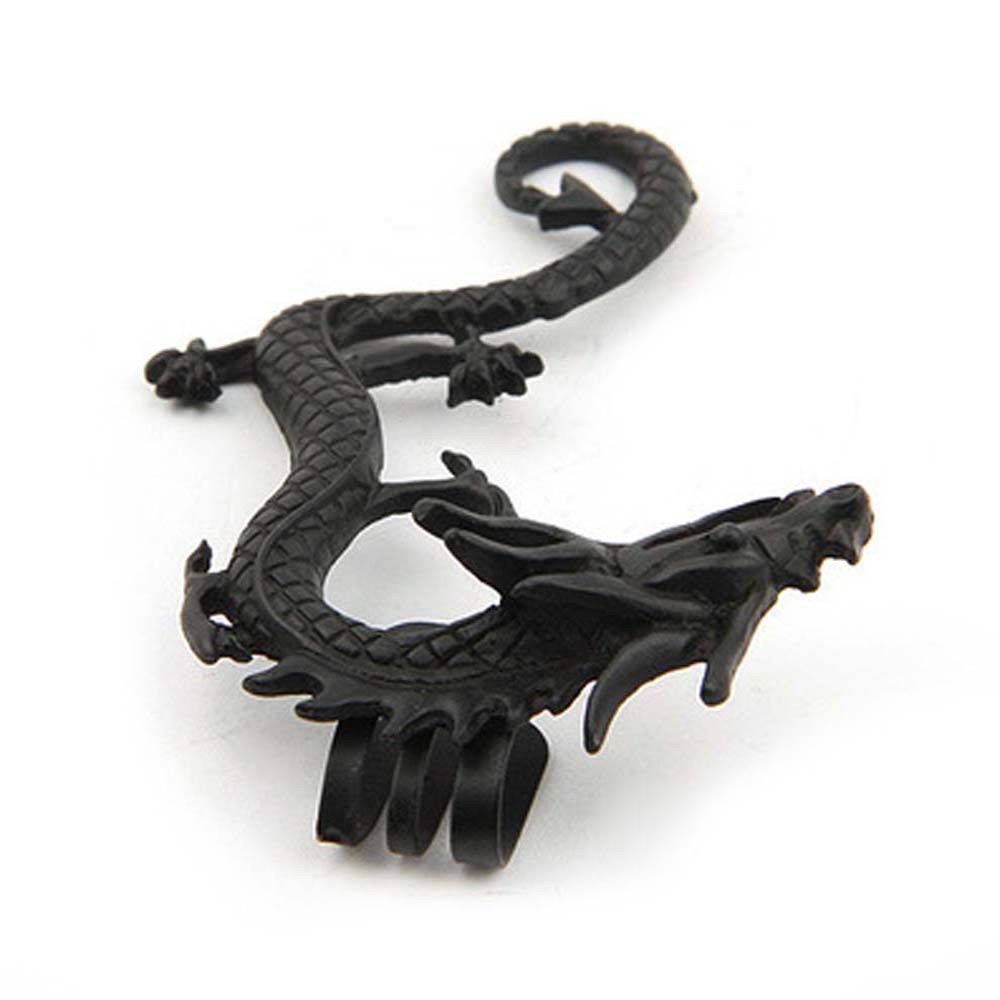 Khuyên Tai Kẹp Vành Tai Trái Hình Rồng Bằng Hợp Kim Nhiều Màu Thời Trang Cổ Điển Cho Nam Và Nữ