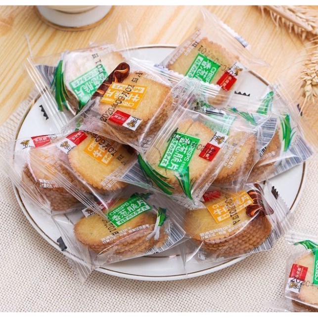 Bánh Quy Mặn Đồng Tiền Thùng 1 Kg, Bánh Kẹo Tết Siêu Ngon (Free Ship)