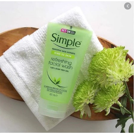 [ Mẫu Mới ] Sửa rửa mặt dạng gel Simple Refreshing Facial Wash 150ml