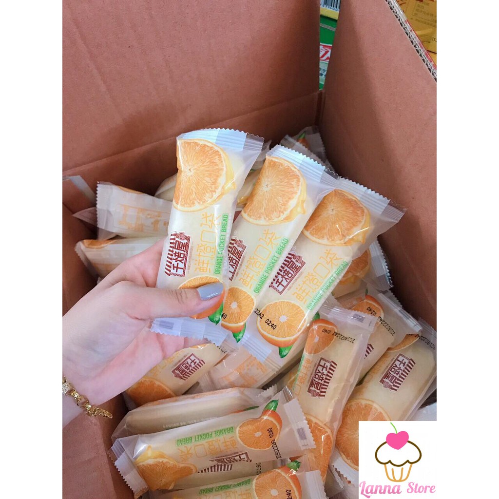 Combo 1kg Bánh Sữa Chua Đài Loan Vị Cam Cheese Pocket - Đài Loan (42 cái)