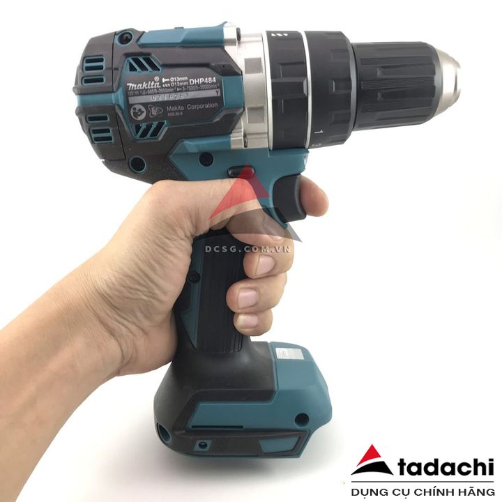 Máy khoan búa, vặn vít dùng pin 18V Makita DHP484Z (không pin sạc) | Tadachi