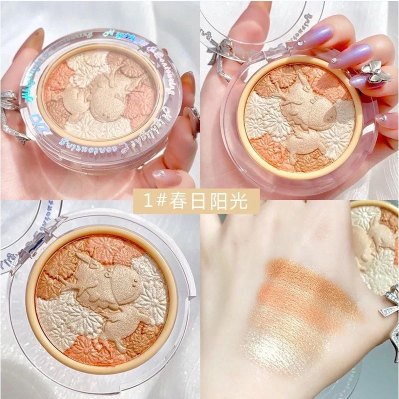 Phấn Má Hồng Cvz Thiết Kế Hình Kỳ Lân Dễ Thương