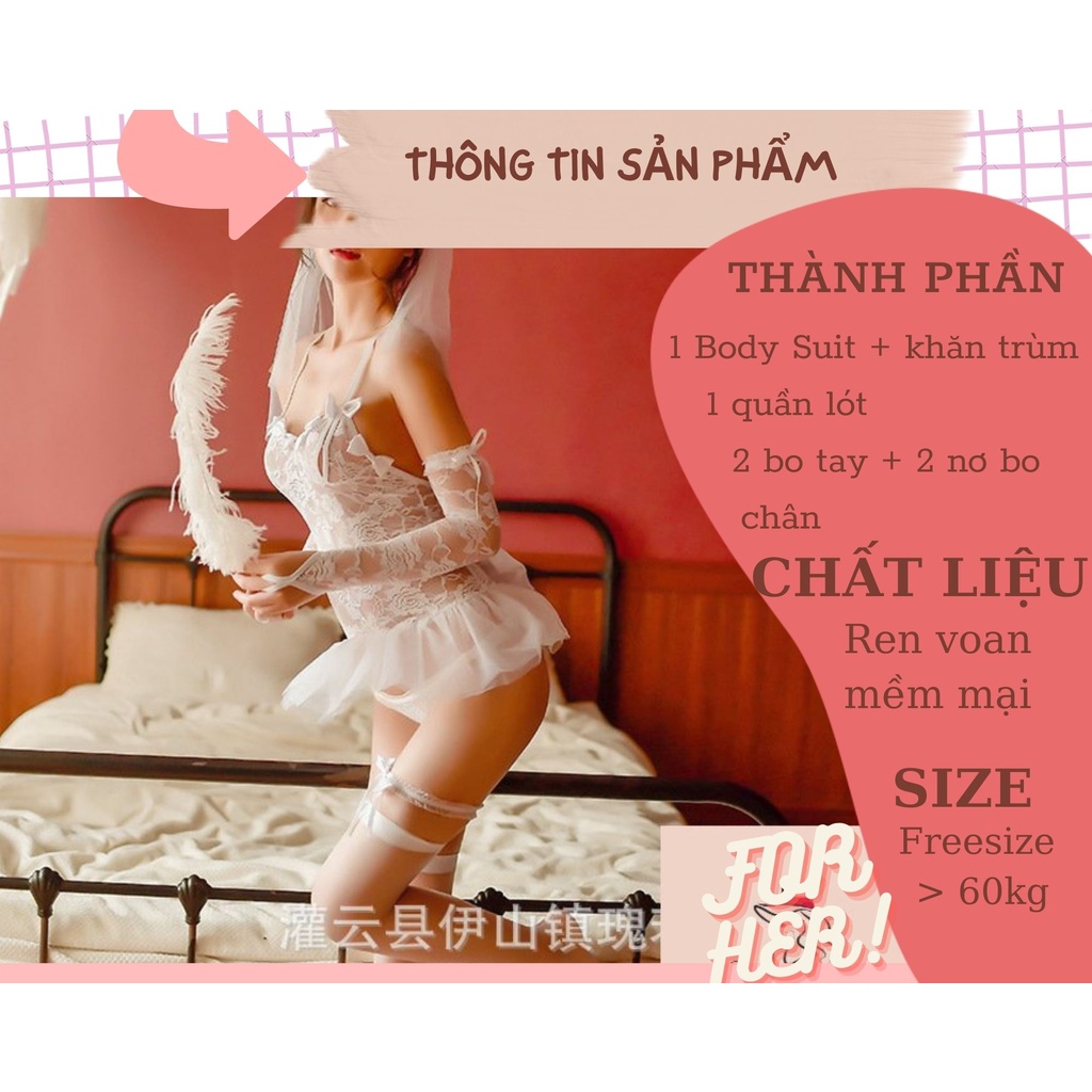 Váy ngủ cosplay cô dâu gợi cảm sexy | BigBuy360 - bigbuy360.vn