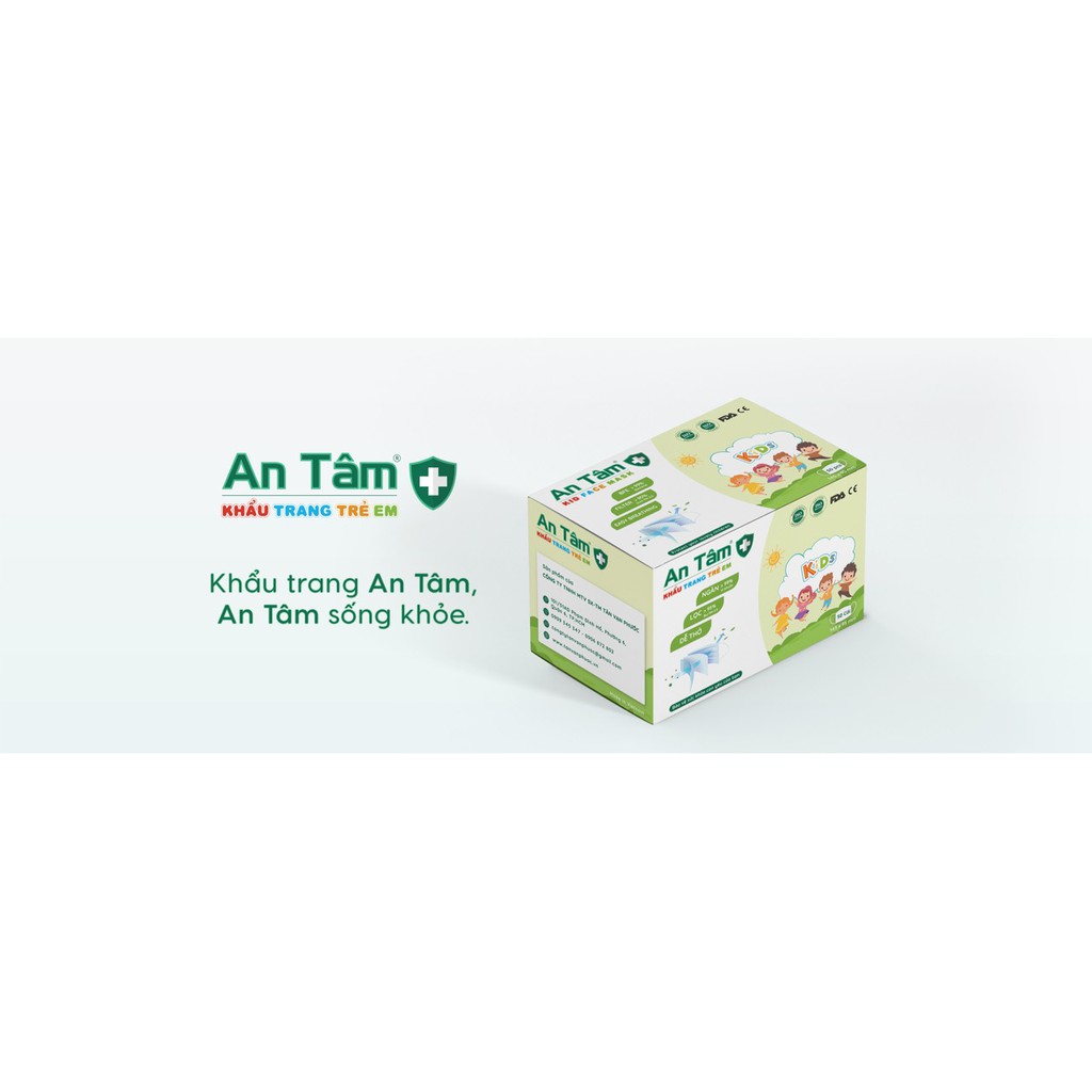 Khẩu trang An Tâm kháng khuẩn cho bé