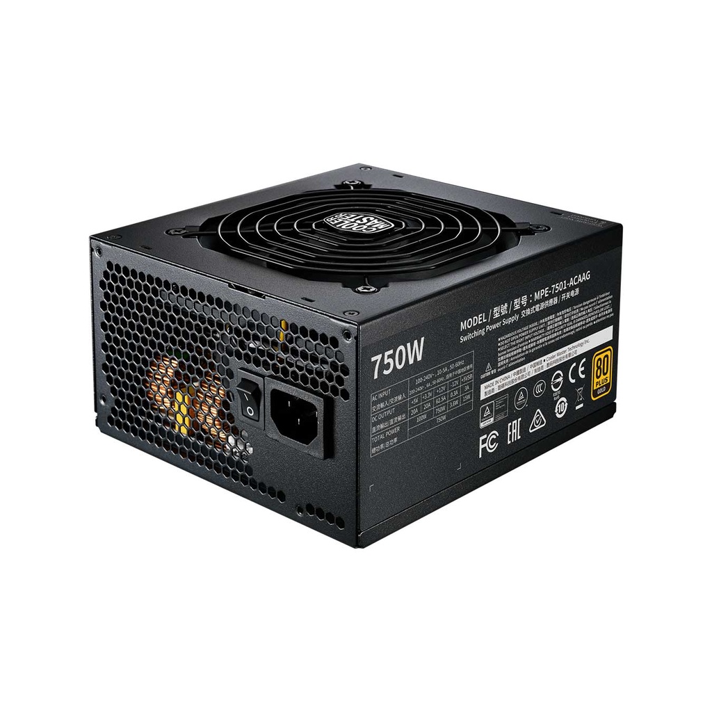 Nguồn máy tính Cooler Master MWE Gold 750 V2 Full Modular 750W - Bảo hành 60 tháng