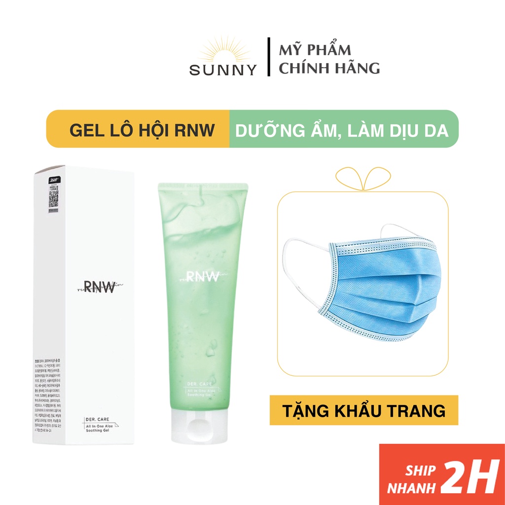 Gel lô hội RNW 250g chính hãng Hàn Quốc giúp dưỡng ẩm và làm dịu da