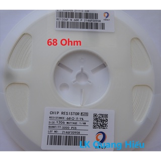 Điện trở dán 68 ohm smd 1206 1% 1/4w