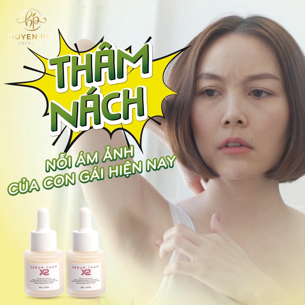 Tinh Chất Xoá Thâm Huyền Phi Làm Mờ Nách,Thâm Sẹo,Mụn,Môi,Nhũ Giúp Da Trắng Sáng Mịn Màng Hơn Dứt Điểm Các Vấn Đề Thâm