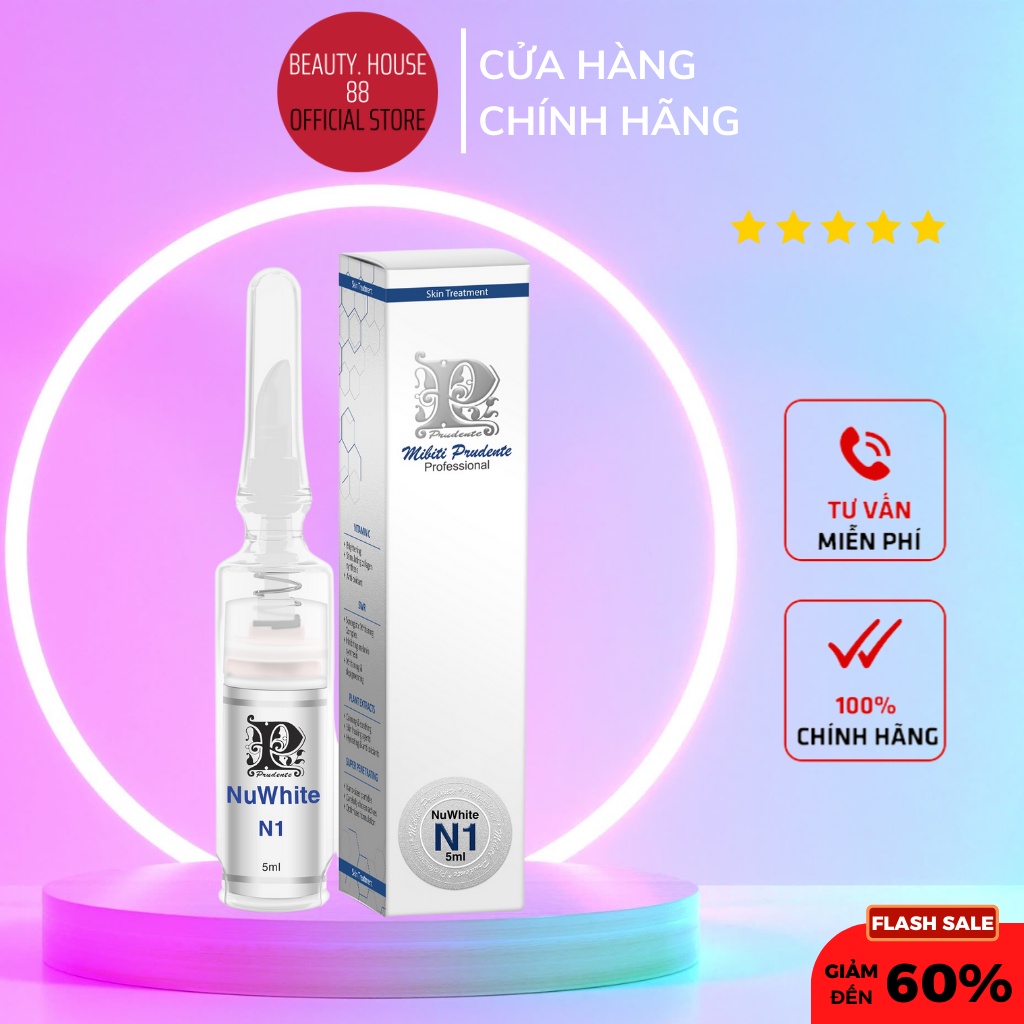 KEM LÀM HỒNG NHŨ HOA - MIBITI PRUDENTE NUWHITE N1
