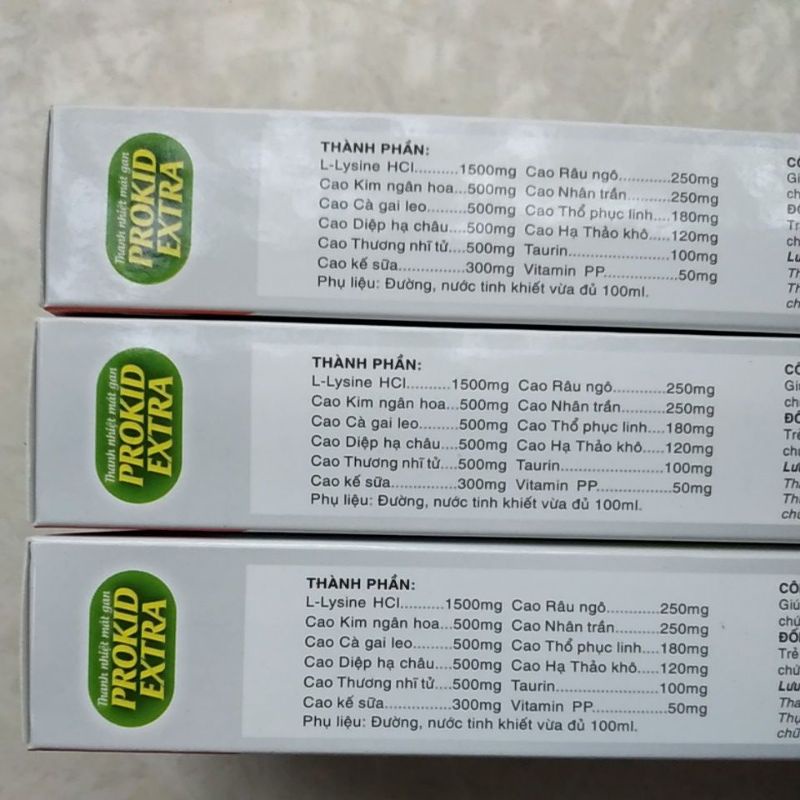 Hộp 20 ống bổ gan PROKID EXTRA - Hỗ trợ thanh nhiệt, giải độc, mát gan