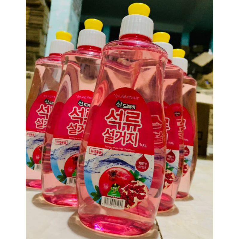 Nước rửa chén Sanddokkiabi ❤️FREESHIP❤️ Hàn Quốc 500ml - 3 mùi cam , lựu , lô hội