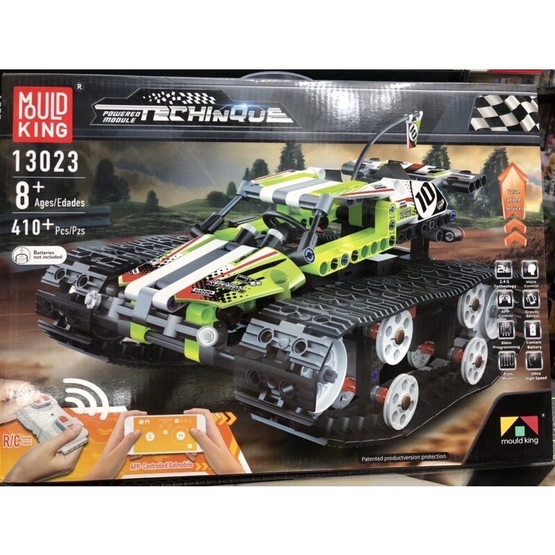 Lego Technic - Mould King 13023 ( Lắp Ráp Xe Địa Hình Bánh Xíc Có Điều Khiển 410 Mảnh )
