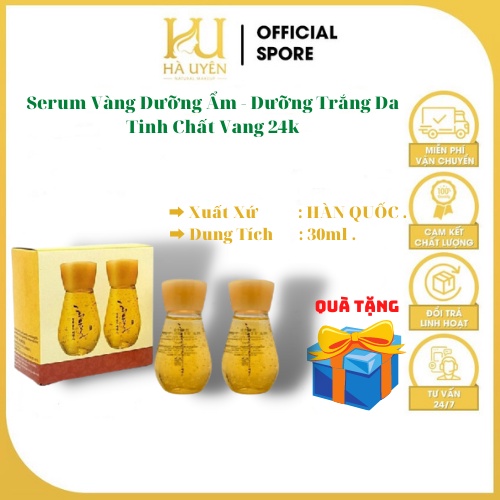 Serum Vang 24k 30ml , Serum Vang Dưỡng Ẩm , Dưỡng Trắng Da Cao Cấp Với Tinh Chất Vang 24k HÀN QUỐC [ Auth ]
