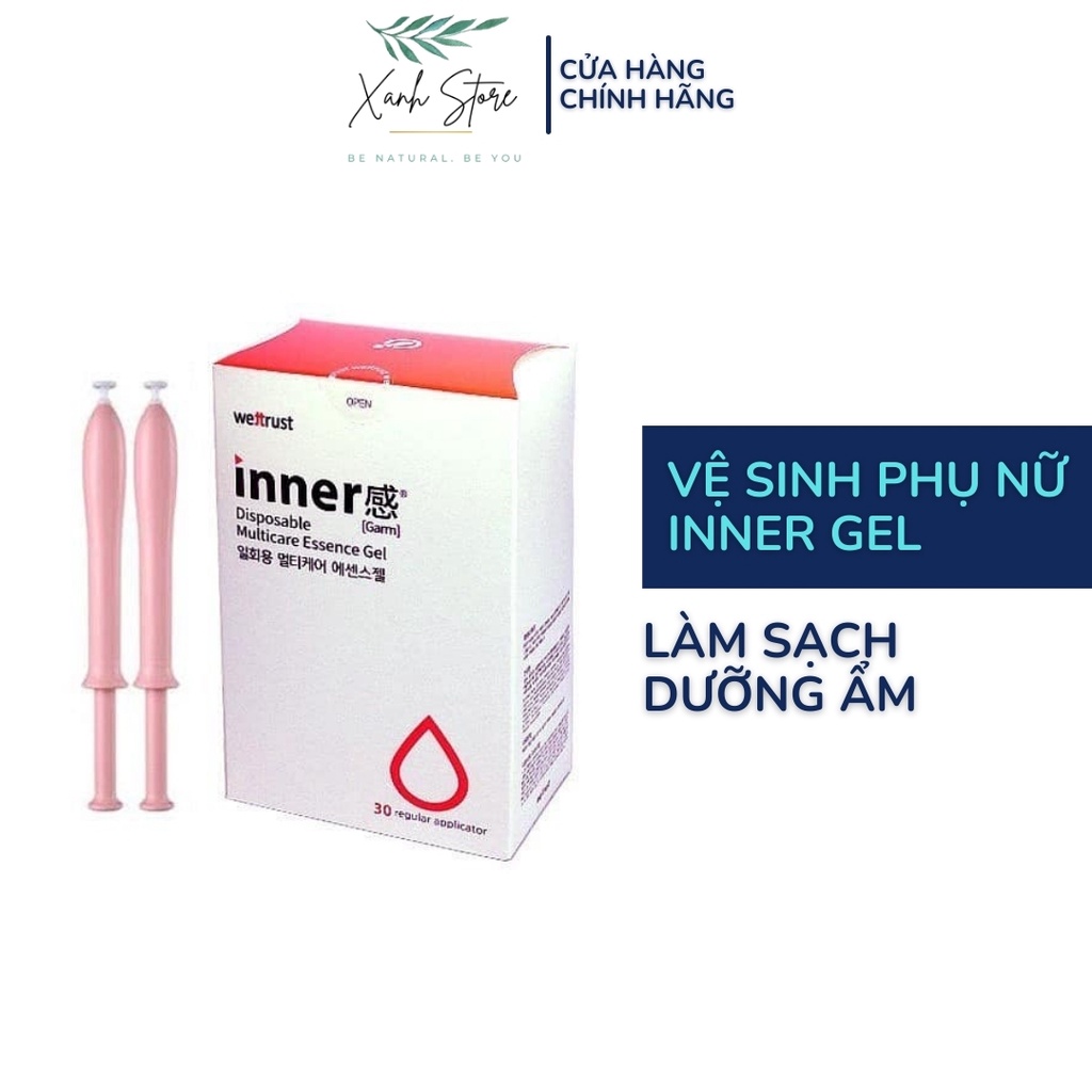 Inner Gel Vệ Sinh Phụ Nữ Gel Bôi Trơn Se Khít Vùng Kín Giảm Thâm Làm Hồng Cô Bé Que Đũa Thần Tình Yêu Inner - Xanh Store