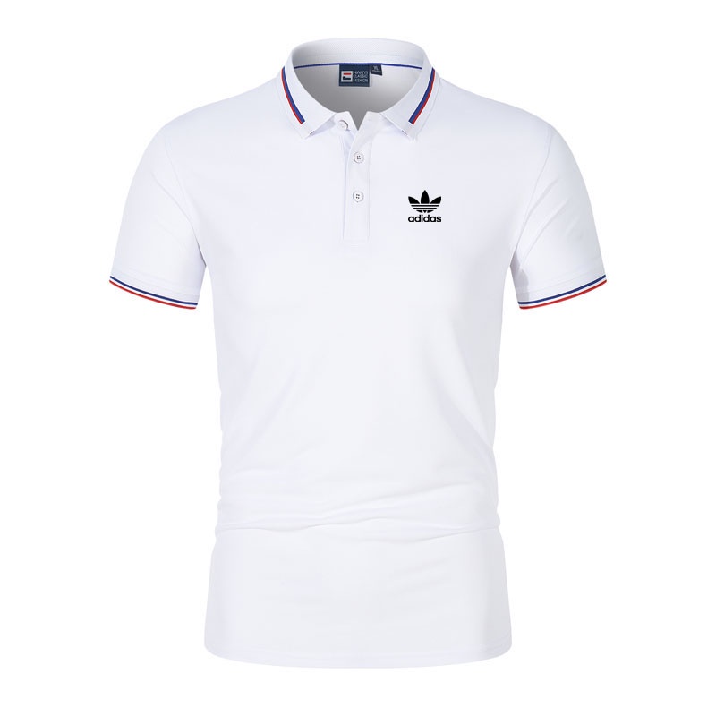 Adidas Men's Classic Polo Shirt Office Business Tshirt Summer Fashion High Quality Lapel Golf Polos Tennis Shirt Tops