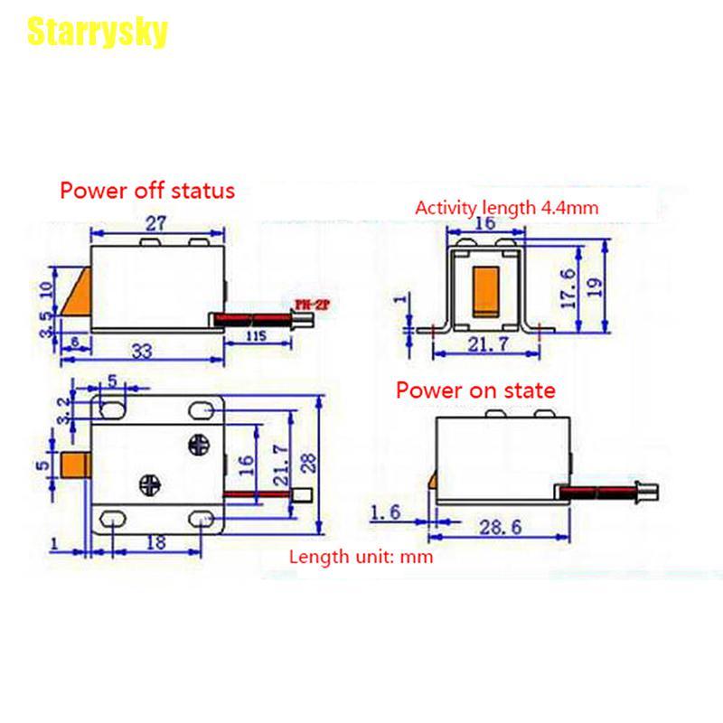 Ổ Khóa Điện Từ Mini Dc12V 24v Chuyên Dụng Cho Tủ Kéo