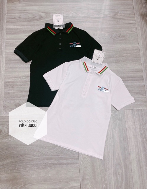 ÁO POLO CỔ ĐỨC THÊU VIỀN GỤ XI CỰC CHẤT