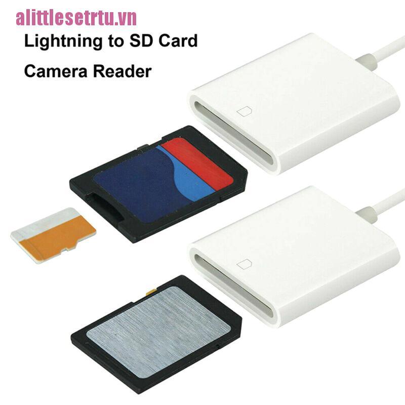 Đầu đọc thẻ nhớ SD OTG nhỏ gọn tiện dụng cho iPhone X Xs Max 8 9 10 Ipad Pro | BigBuy360 - bigbuy360.vn