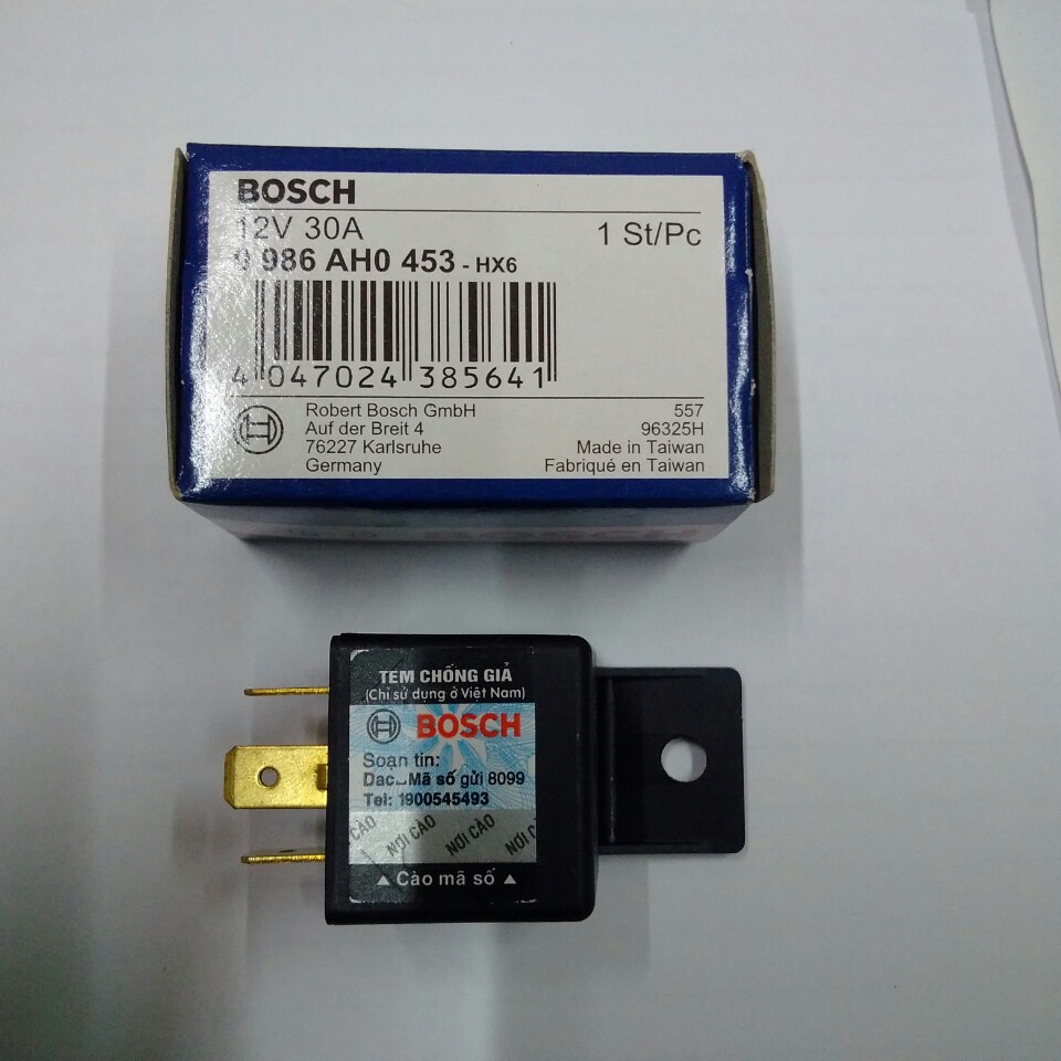 Rơ le Bosch 4 chân - 5 chân to 12V 30A