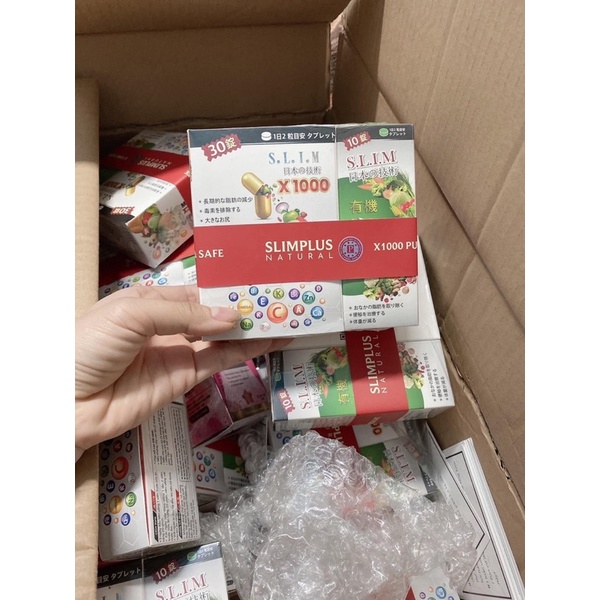 Viên giảm cân slim x1000 mẫu mới tặng kèm detox