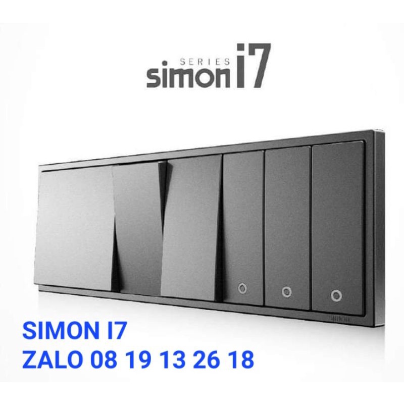Công Tắc SIMON I7 dòng I7 cao cấp, 1 chiều và 2 chiều, màu trắng, xám và vàng sâm panh, đa dạng chủng loại.