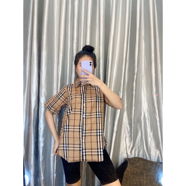 Áo sơ mi from rộng giấu quần siêu hot nhà e_Ảnh thật 100%