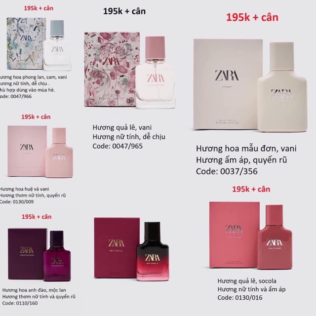 Nước hoa zara