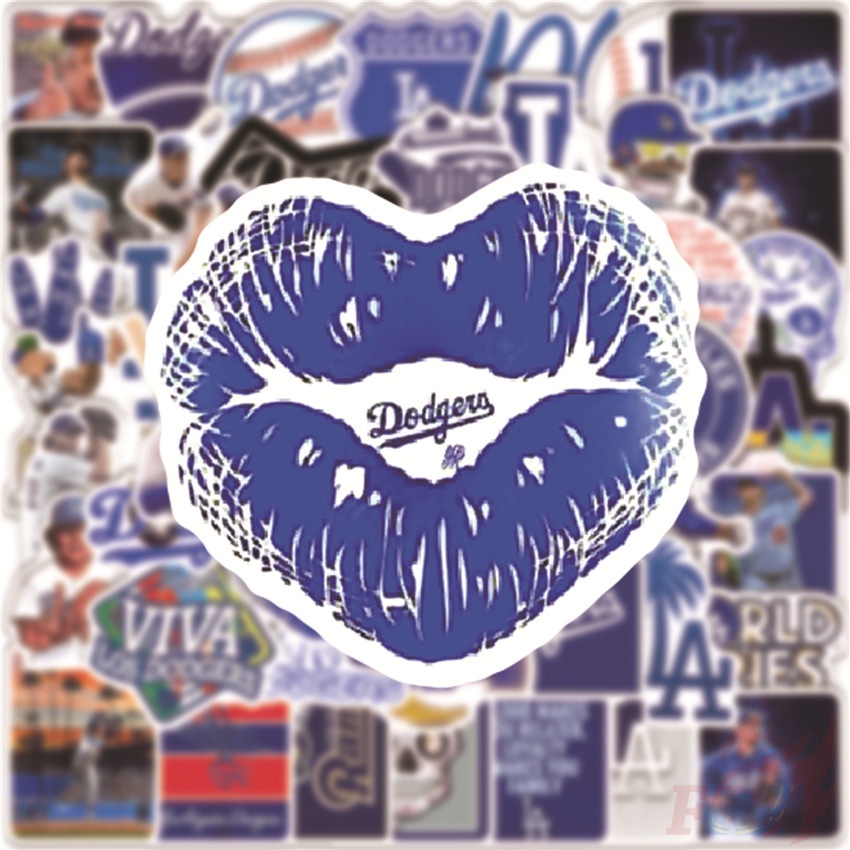 ❉ Los Angeles Dodgers Series 01 - Major League Baseball MLB Team Stickers ❉ 50Pcs/Set DIY Fashion Luggage Laptop Skateboard Decals Doodle Stickers
