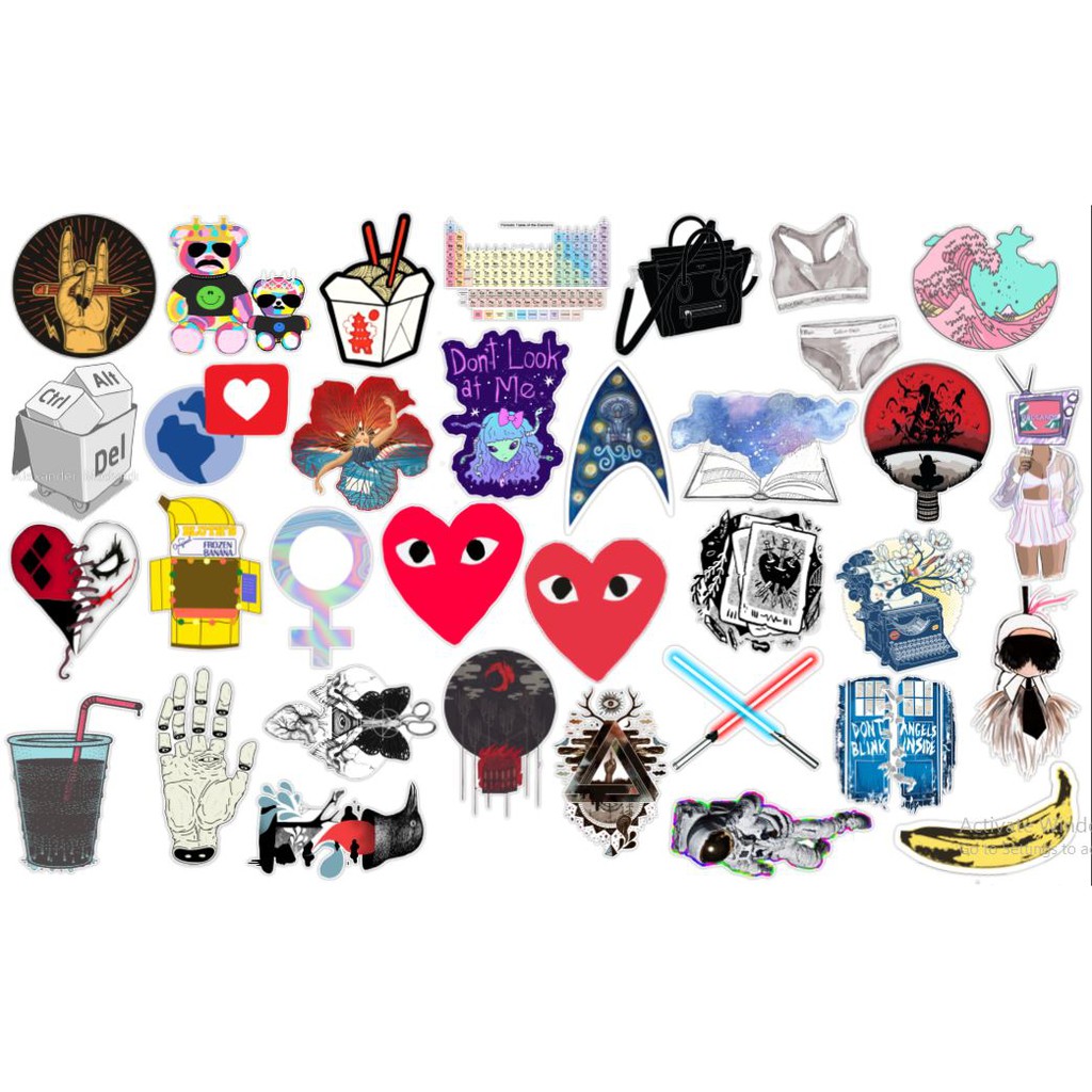 STICKER dán Vali, xe, barber shop, Mũ bảo hiểm , macbook, đàn, tường... Nhập mã GIẢM GIÁ 15k khi mua từ 3 set