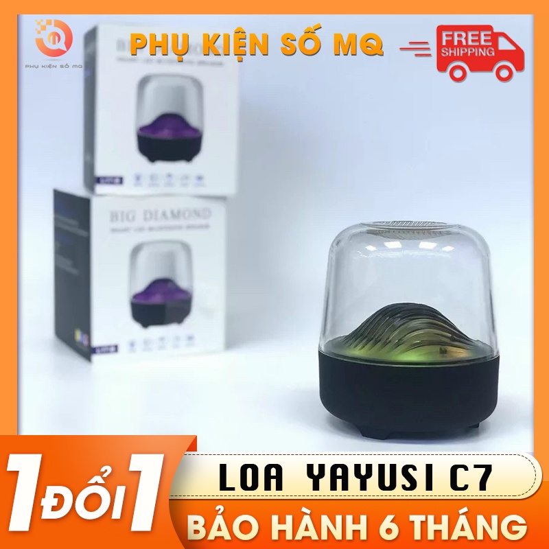 Loa Bluetooth Trong Suốt Mini BIG Diamom L77-B Chính Hãng_Âm Thanh Vòm 6D Cực Êm Kiêm Đèn Led Nhiềumàu_Bảo Hành 6 Tháng